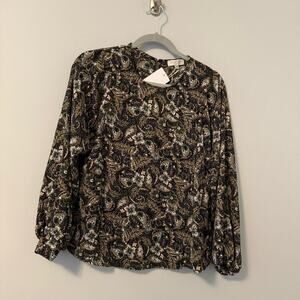 NEW Status by Chenault Paisley Blouse Size Small